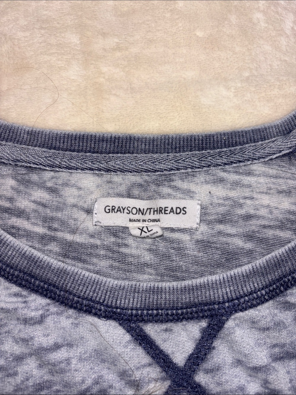 Good Vibes Blue Short-Sleeve Slub Tee - Picture 2 of 8